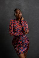 Paprika Mini Organza Skirt