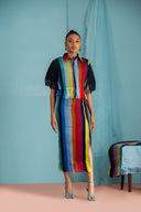 Jola Multicolored Handwoven Top