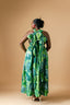 Seashell Print Tie Neck Dress Dress (Maxi)
