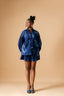 Seashell Print Kimono Top & Flared Shorts Set