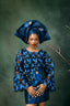 Sisi Lace Buba & Mini Damask Skirt Wrapper