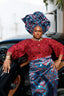 Lace Buba & Damask Wrapper