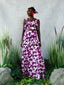 Blossom Print Linen Skirt Set front view. Floral print cropped top and skirt co-ord by For Style's Sake