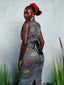 Yadi handwoven skirt set full back side length. Artisan recycled cotton co-ord by For Style's Sake
