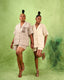 FSS Monogram Linen Shirt & Shorts Set