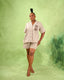 FSS Monogram Linen Shirt & Shorts Set