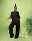 FSS Monogram Linen Top & Pants Set