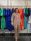 Striped Organdy Shirt/Pant Set