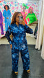 Print Silk/Chiffon Pant Set