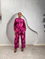 Print Silk/Chiffon Pant Set