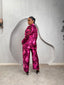Print Silk/Chiffon Pant Set