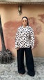 Abstract Print Linen Shirt & Pants Set
