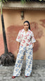 Pam Mixed Print Linen Pant Set