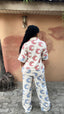Pam Mixed Print Linen Pant Set
