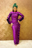 Shimmery Iro & Buba with Accordion Pleat Details